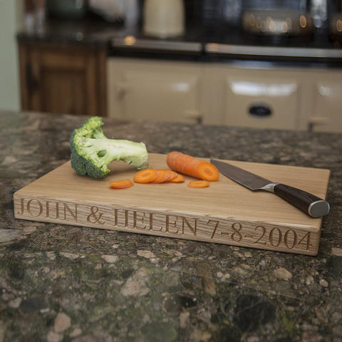 personalised wooden chopping board