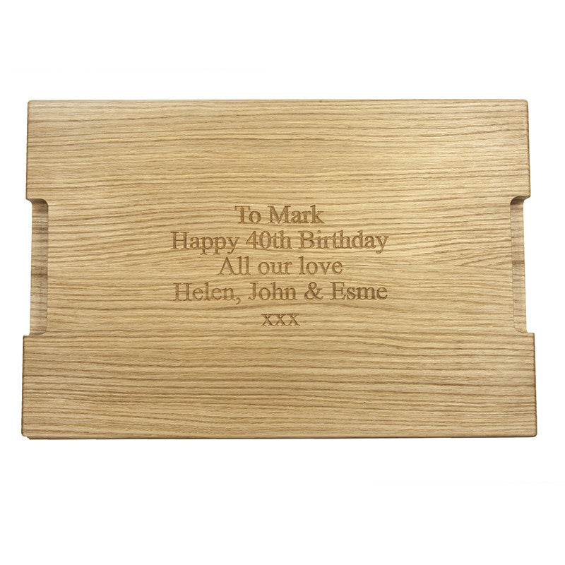 X-Large Personalised Chopping Board - The Engraved Oak Company