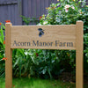 House Sign With Double Morticed Posts