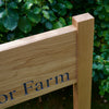 House Sign With Double Morticed Posts