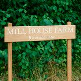 House Sign With Double Posts