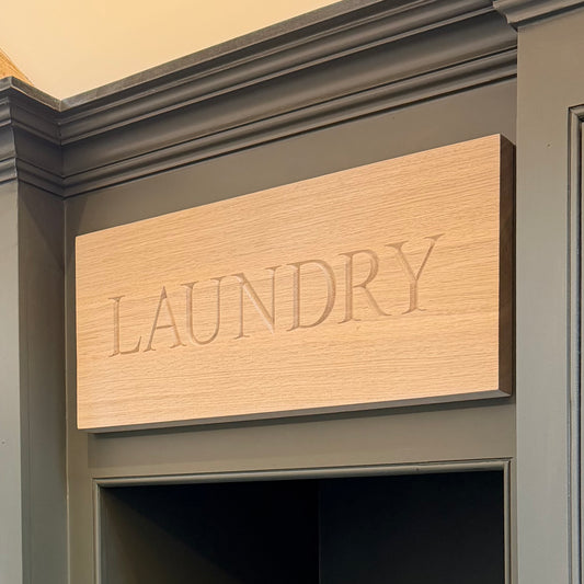 Personalised Wooden Plinth Sign