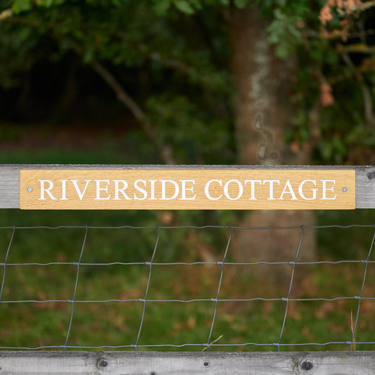 Personalised Wooden Gate Sign