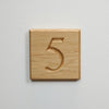 Personalised Wooden House Number Sign
