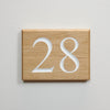 Personalised Wooden House Number Sign