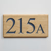 Personalised Wooden House Number Sign