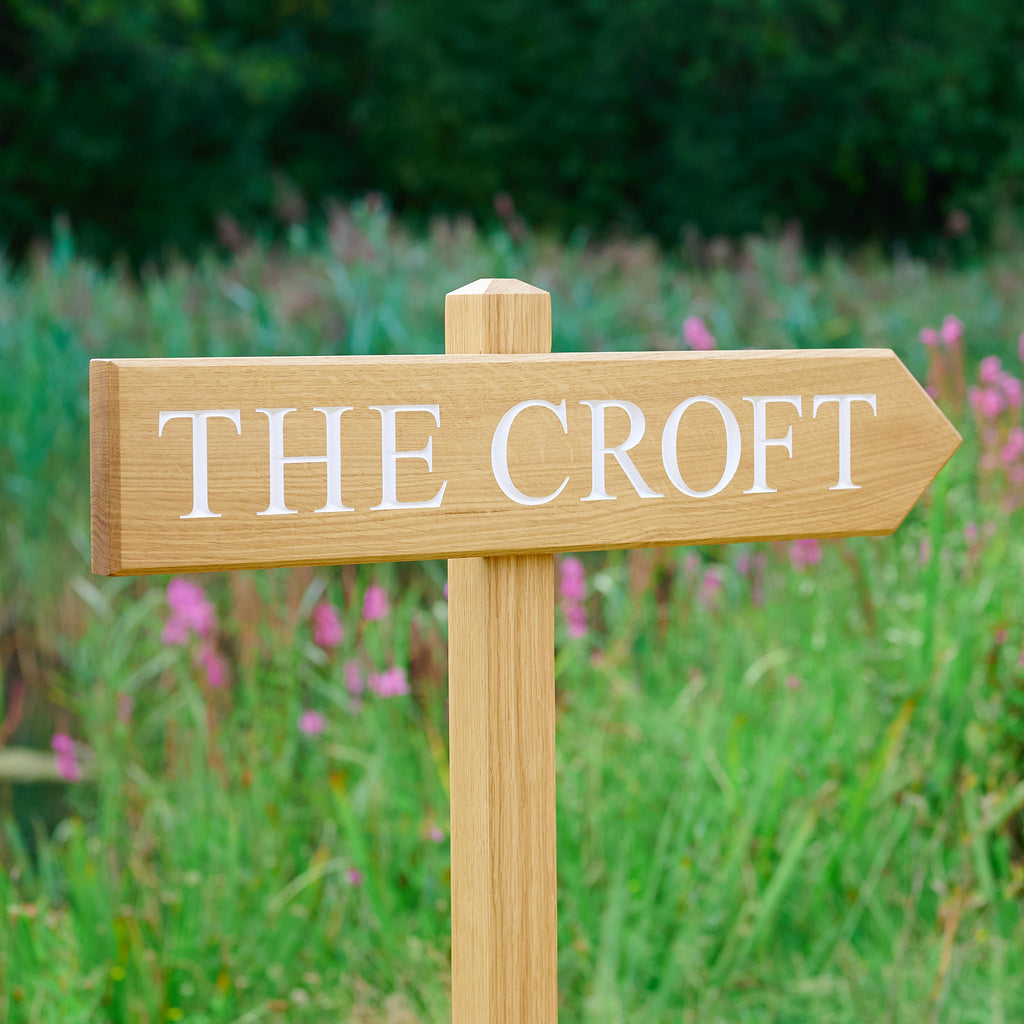 Decorative Signage Wooden Posts