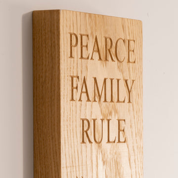 Carved in, not printed on