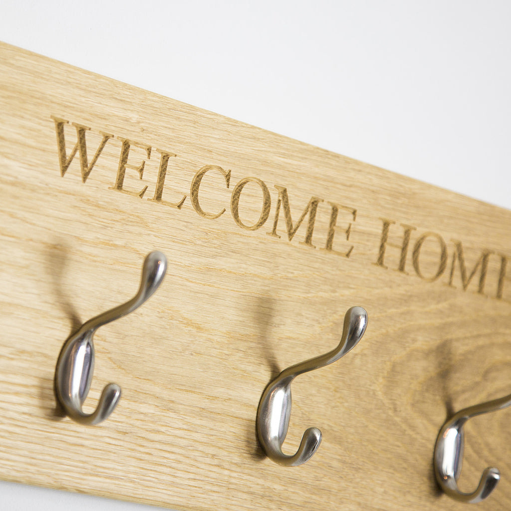 Coat Rack - The Engraved Oak Company