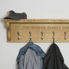 Coat Rack with Shelf - The Engraved Oak Company