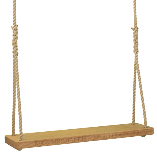 Personalised Double Tree Swing