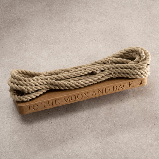 Personalised Medium Wooden Rope Swing