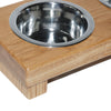 Medium Double Dog Bowl - The Engraved Oak Company