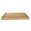 Large personalised carving board - The Engraved Oak Company