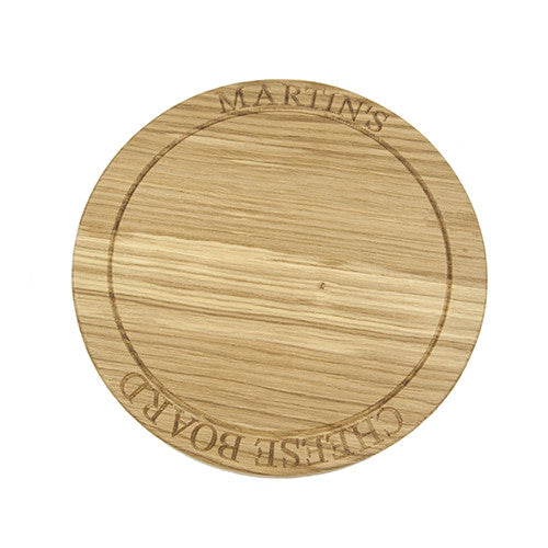 Large Cheese Board - The Engraved Oak Company