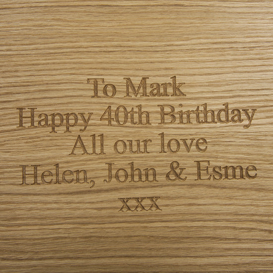 X-Large Personalised Carving Board - The Engraved Oak Company