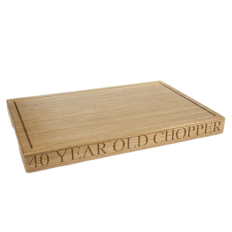 Large personalised chopping board - The Engraved Oak Company