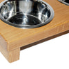 Large Double Dog Bowl - The Engraved Oak Company