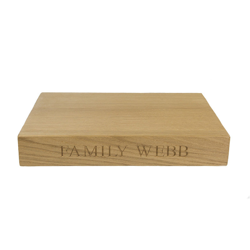 Large Lipped Chopping Board - The Engraved Oak Company