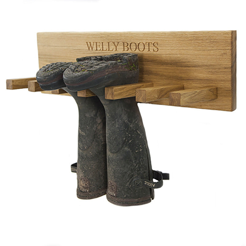Welly Boot Rack - The Engraved Oak Company