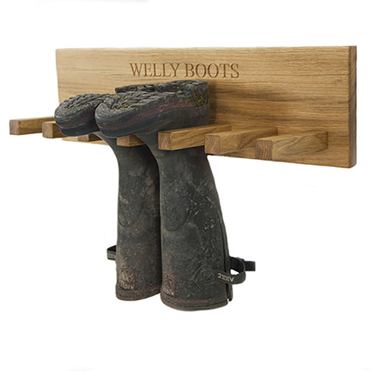 Welly Boot Rack - The Engraved Oak Company