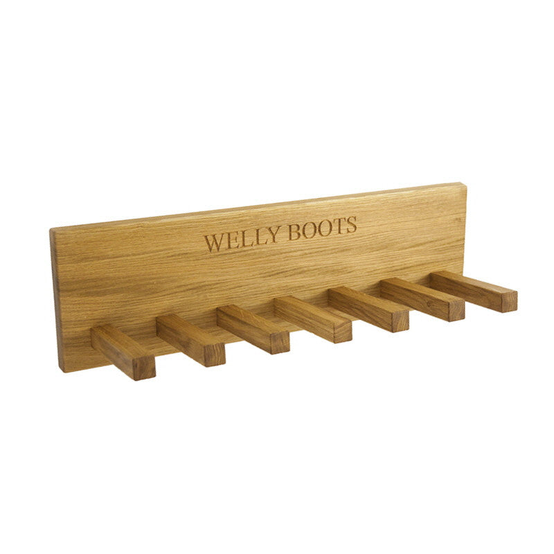 Welly Boot Rack - The Engraved Oak Company