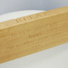 personalised wooden bath caddy